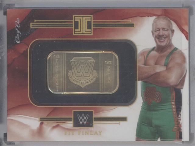Fit Finlay 2023 Panini Impeccable WWE 14KT 1/2 Ounce Gold Bar #1/1