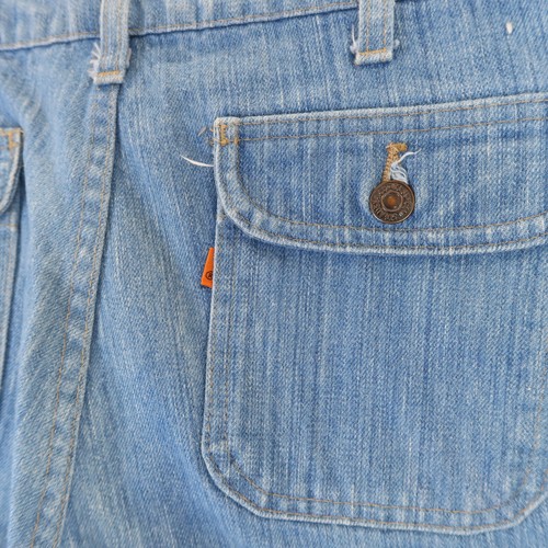 Vintage 70s Levi's Bell Bottoms Denim Jeans 666 Size 33 - Picture 8 of 10