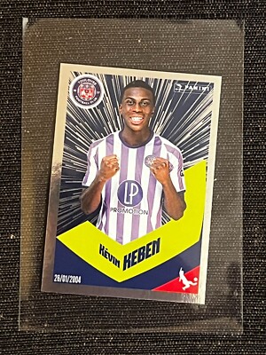 STICKER PANINI FOOT 2024 ROOKIE KEVIN KEBEN TOULOUSE # 422 SLEEVE RARE