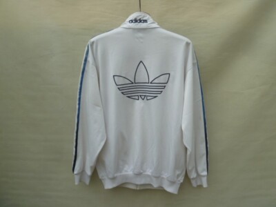 adidas 90s D6 F180 Track Jacket Men's Medium White Oversized adidas 90s D6 F180 Track Jacket Men's Medium White Oversized