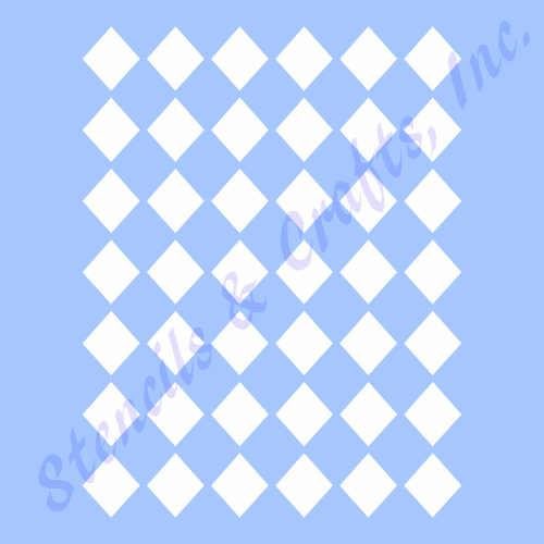 1" DIAMANTSCHABLONE DIAMANTEN SCHABLONE BASTELN MALEN MUSTER SCRAPBOOK FARBE NEU  - Bild 1 von 2