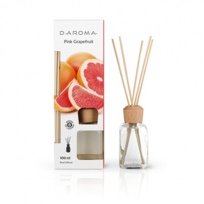 Duftdiffusor D-aroma Reed Diffuser 100ml Pink Grapefruit -Lufterfrischer