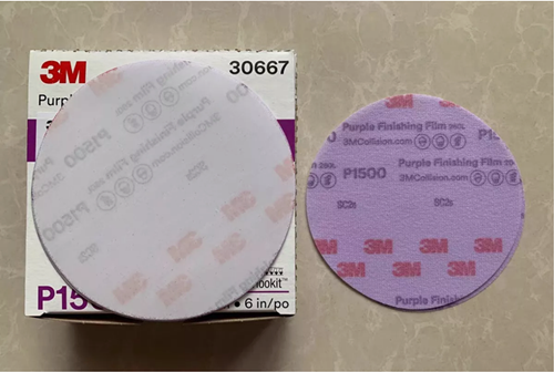 For 3M 30667 (Lot Of 4 Boxes) Purple Finishing Film Hookit Disc 6 inch P1500 - Bild 2 von 3