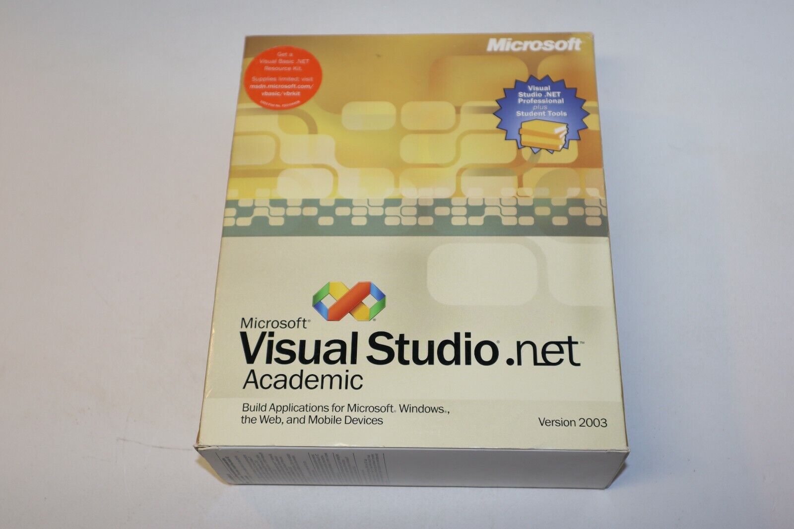 Microsoft Visual  Academic - Professional & Student Tools Version  2003 659556876005 | eBay