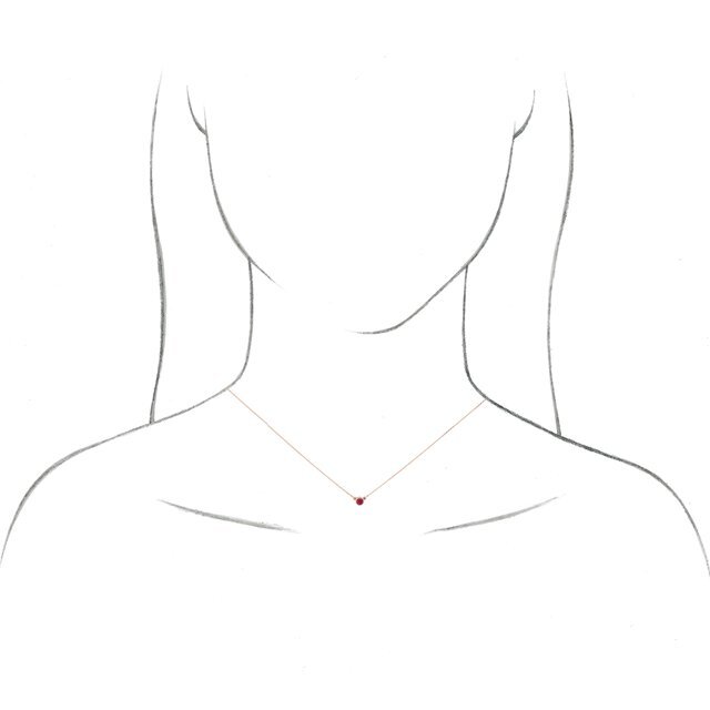 14K Rose 4 mm Round Natural Blue Zircon Solitaire 16" Necklace eBay