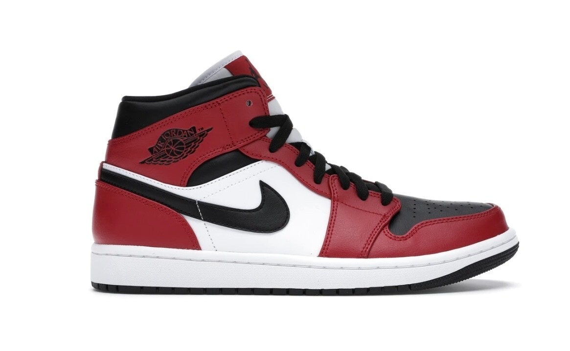 Size 5 - Jordan 1 Mid Chicago Black Toe 2020 for sale online | eBay