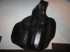 Don Hume  Black Leather Holster Right H721 33 WITH Thumb Break S & W 1 7/8 BELT