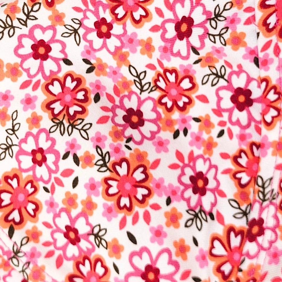 Conjunto de biquíni LEI rosa floral duas peças tamanho médio - Imagem 2 de 4