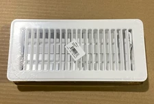 Hart & Cooley 010718 421 White Floor Diffuser 04 10 W 10” x 4” New