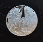 St Patrick Arod Mache Jesus 3 Wise Men Christmas-999 Silver 24 Gram Art Round