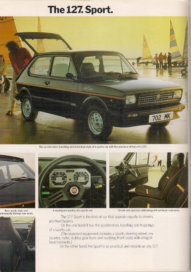 Fiat 126, 127, 128, X1/9 & 132 1980-1981 UK Fleet Market Sales Brochure - Image 2 of 2
