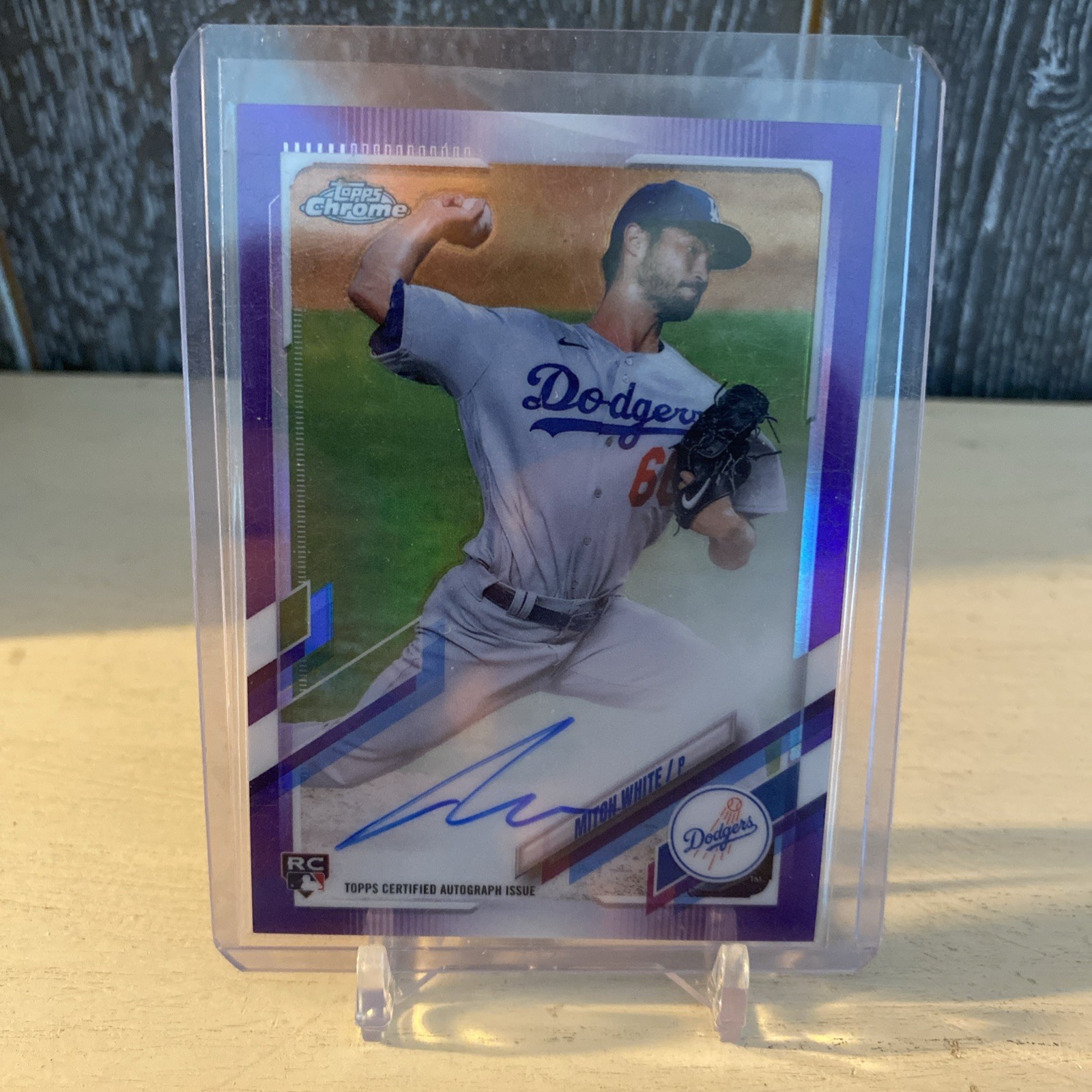 2021 Mitch White Purple Autograph /250