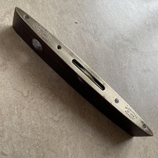 Vintage Spirit Level Brass and Wood Dual Window J Rabone & Sons #1626 Birmingham