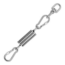 Premium Hammock Chair Hanging Kit 2 Carabiners Rotating Hook 600 LB Capacity