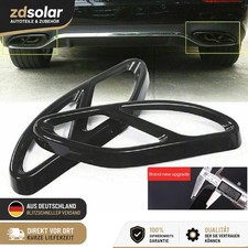 2x Schwarz F&uuml;r BENZ W205 W213 W212 W246 W176 Auspuffblende Auspuff Abdeckung