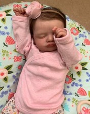 49CM/19Inches Handmade Sleeping Reborn Baby Dolls Newborn Cloth Body Lifelike