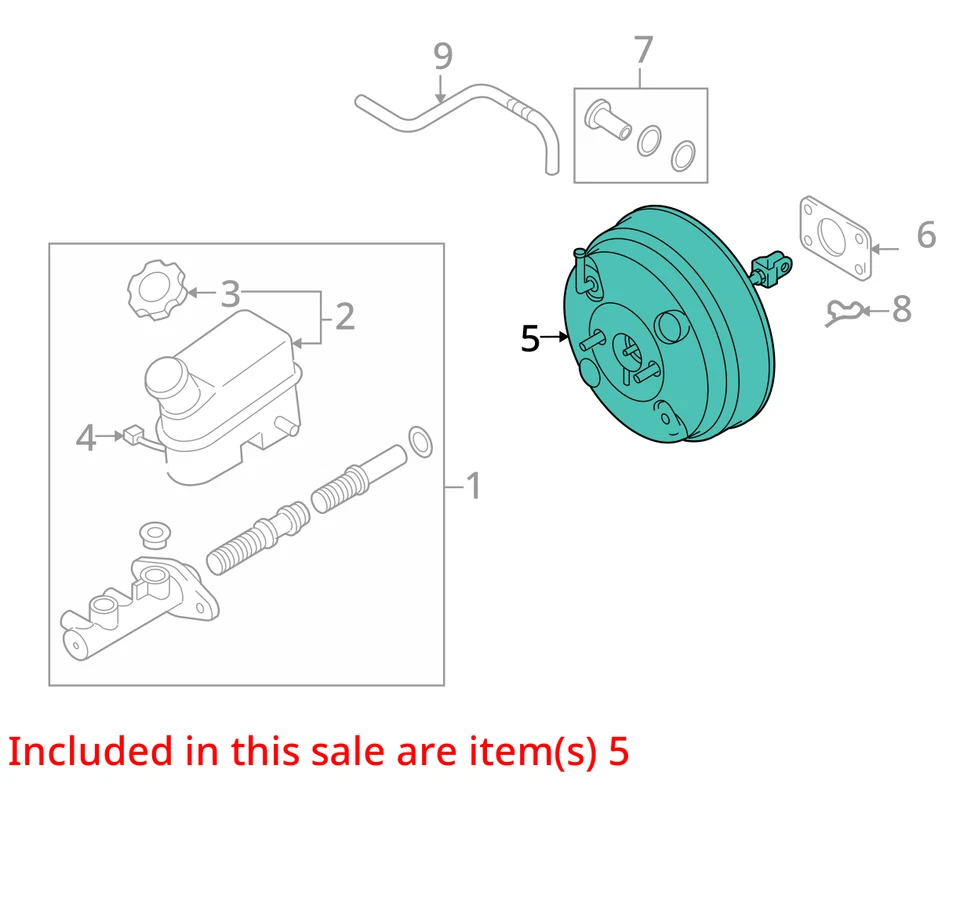 Hyundai Tucson 2013 potenciador de freno OEM 50 k millas - LKQ387265501 Foto 4 de 4