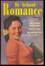 Hi-School Romance #2 Nice Pre-Code Golden Age Photo Cover Harvey 1949 VG-FN