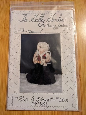 Vtg 1991 The Galley Gander Pattern #2801 Mrs. C. Claus Doll Christmas 25'' Tall