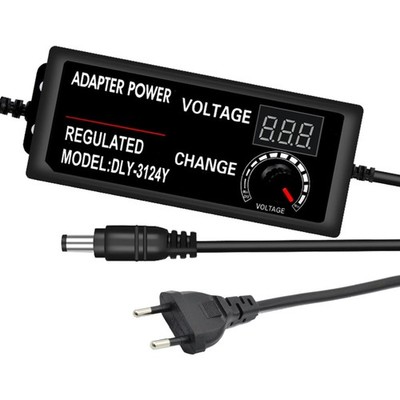 AC/DC Adapter Netzteil regelbar 3-12V 5A 60W LCD Anzeige LED Streifen Router