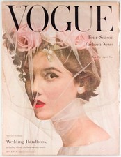 Patsy Shally MARILYN MONROE Wedding handbook LAURENCE OLIVIER Vogue US July 1956