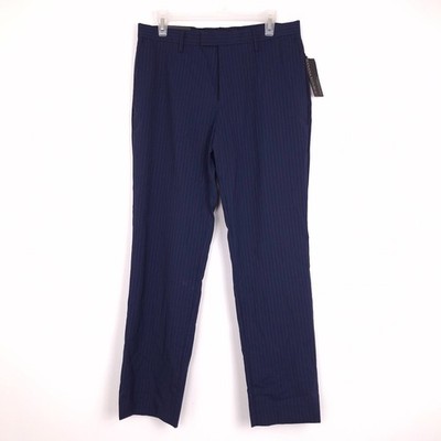 Banana Republic Performance Wool Slim Fit dress pants stain resistant  pinstripe | eBay
