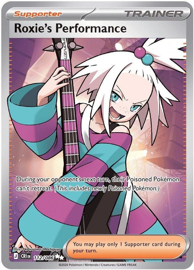 Pokemon Roxie's Performance (112/126) Chaos Rising NM HOLO