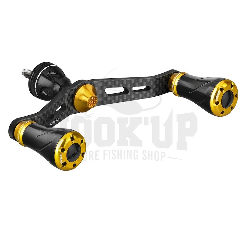 Manivelle Gomexus double en carbone de 98mm pour Shimano et Daiwa
