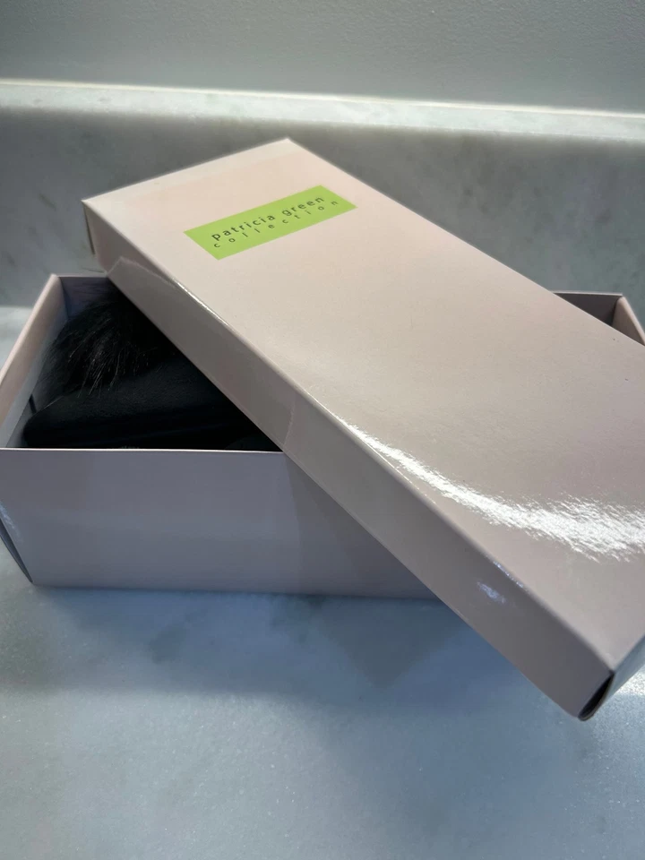 Zapatillas Puf Patricia Verde Piel Sintética, Negras, Talla 8, Nuevas en Caja (71016) Foto 3 de 3