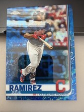 2019 Topps Chrome Blue Wave Refractor /75 Jose Ramirez #127 - Cleveland Indian