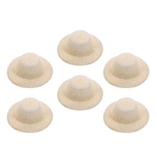 6 Pcs Tiny Hats Miniature for Crafts Dollhouse Accessories Adornments