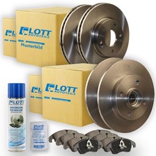 4 BREMSSCHEIBEN + Beläge VORNE + HINTEN FÜR MAZDA 626 IV V GF GW + PREMACY + BR