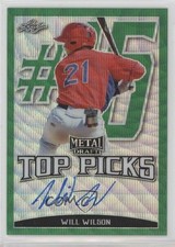 2019 Leaf Metal Draft Top Picks Green Wave 3/5 Will Wilson #TP-WW1 Auto 0b0