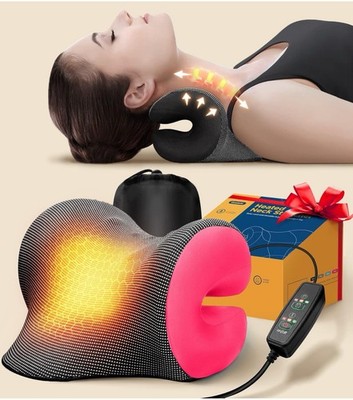 8X Pain Relief Magnetic Therapy Heated Neck Stretcher, 3X Larger Graphene Hea...