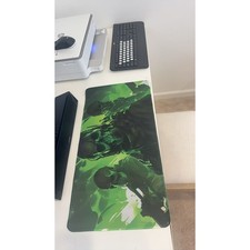 Green Tactical Skull Soldier Large Gaming Mouse Pad 23.6"x11.5" Non-Slip Mat