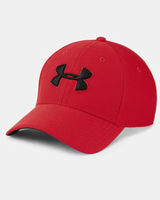 Under Armour Men's L/XL UA Blitzing 3.0 Stretch Fit Hat Red Black 130503-600