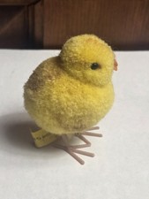 STEIFF 100 WOOL POM POM MINIATURE EASTER CHICK VINTAGE 1506/41 W button  Tag