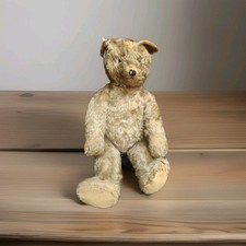 Vintage 1920s Schuco "Tricky" Yes/No Mechanical Teddy Bear - German Mohair -