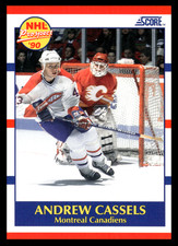1990-91 Score American Andrew Cassels #422 Montreal Canadiens Rookie NHL Hockey 