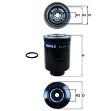 Kraftstofffilter für Mazda 3 BK BL BM 5 CR 6 GG GH GJ GY B-Serie UN | 24179785