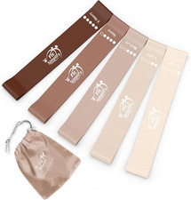 Resistance Loop Bands Set of 5 with Guide and Carry Bag