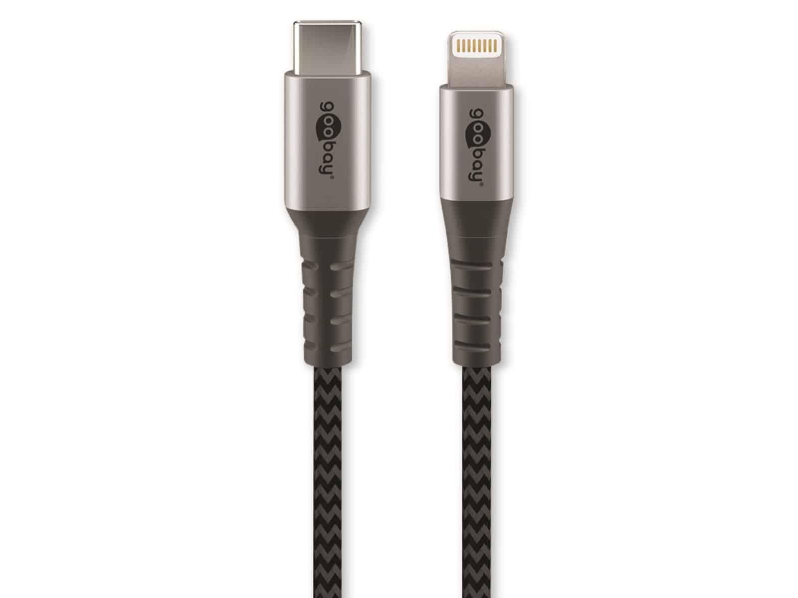 Кабель USB-C для подключения и синхронизации Goobay Lightning 1 м 1 метр usb-c для подключения 6690₽