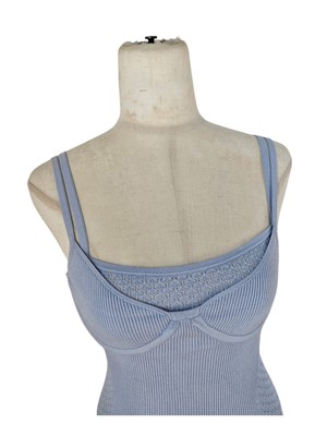 Dion Lee Serpent Lace Panel Ribbed-Knit Mini Dress | eBay