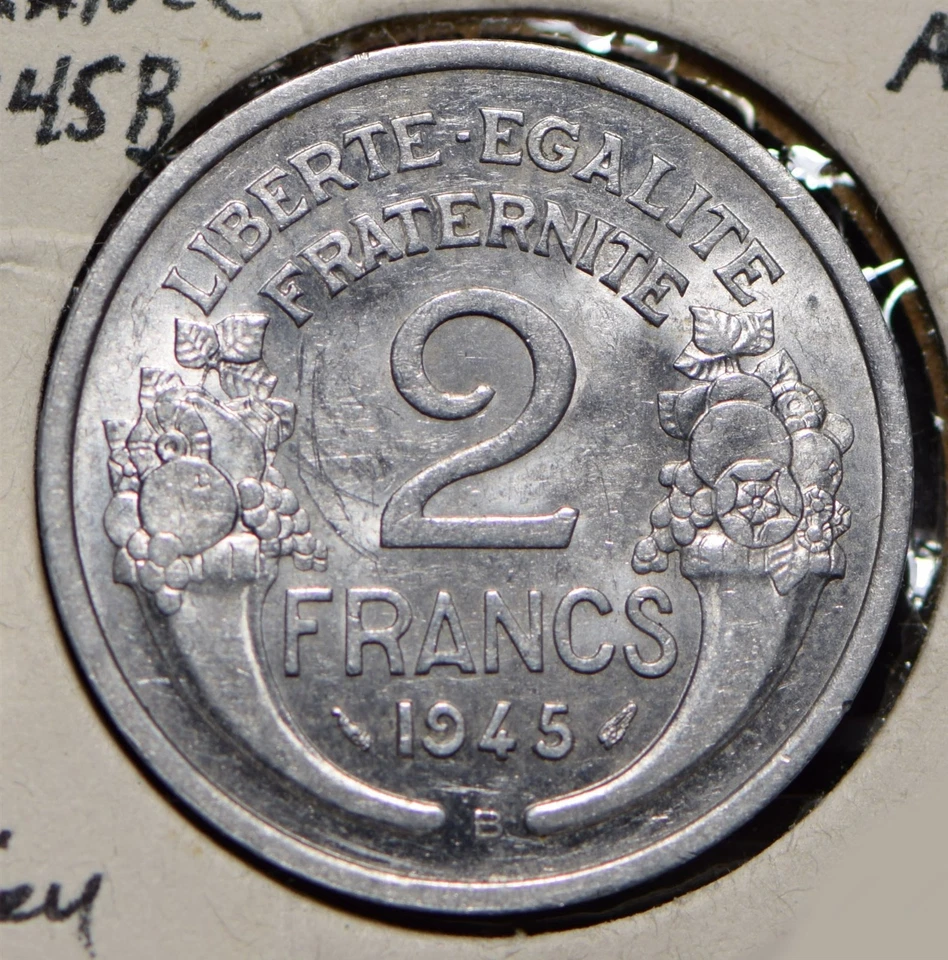 Francia 1945 2 francos 290110 envío combinado Foto 2 de 2