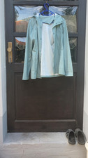 Crivit Damen Outdoor-/Regenjacke mit Kapuze, grün, Größe 40/42