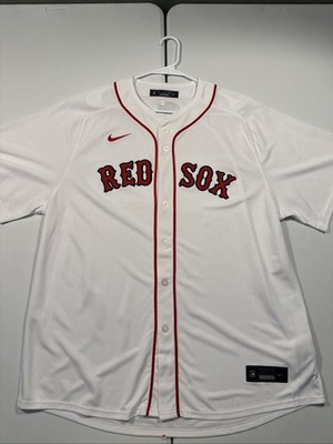 NWOT Men's 2XL Nike MLB Boston Red Sox White Home Baseball Jersey