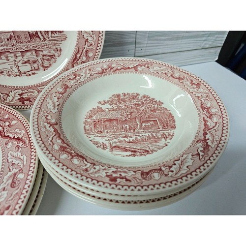 8 pc 1965 Royal China - Memory Lane 4 - 10" Dinner Plates 3 - 8.5" Soup Bowls +1 - Picture 4 of 7