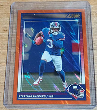 2024 Panini Score Football Sterling Shepard #209 Lava Parallel /630 Rookie Card. rookie card picture