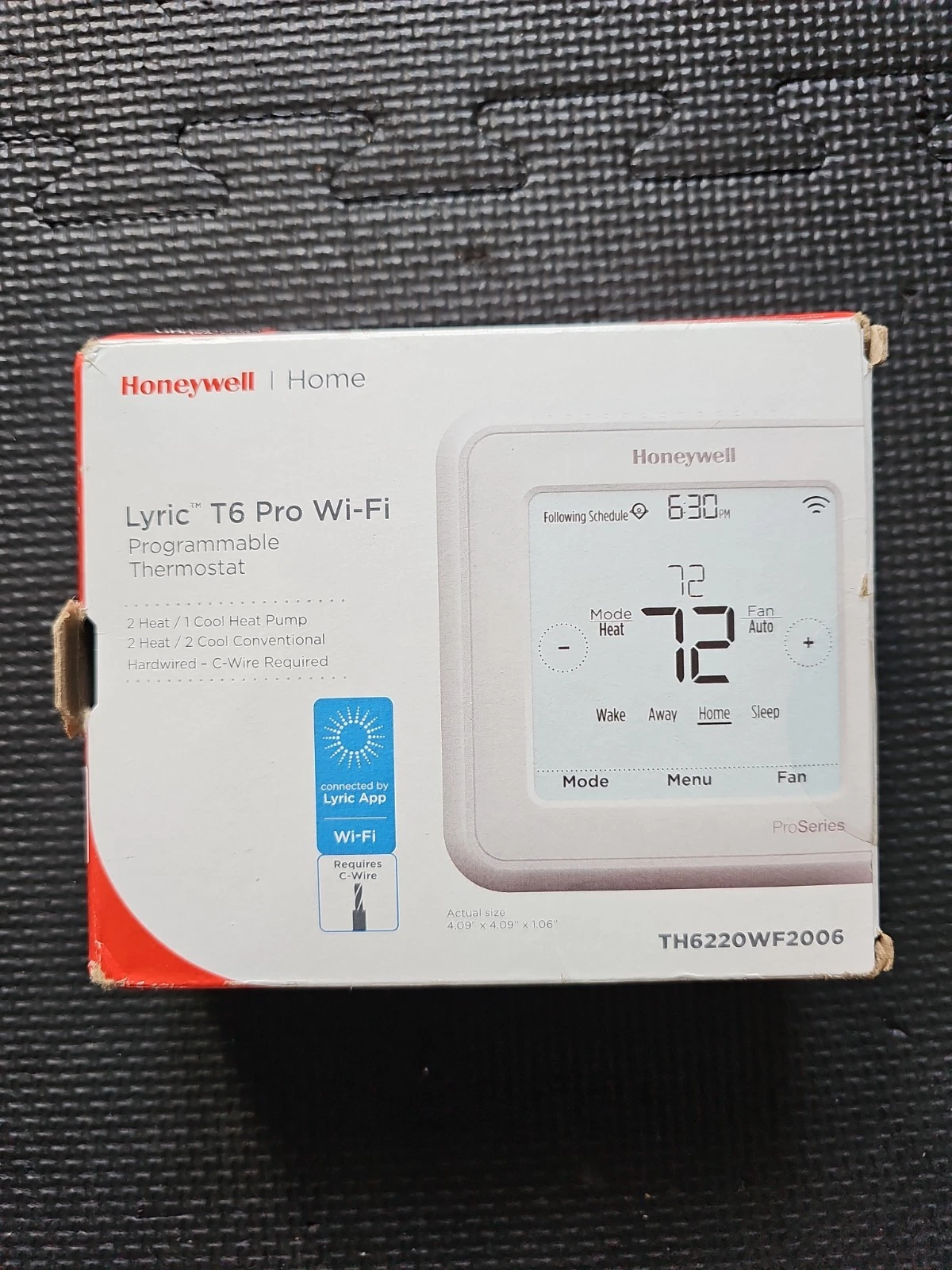 Honeywell Lyric T6 Pro WiFi Thermostat TH6220WF2006 2H/2C 24V (BRAND NEW)
Opens in a new window or t