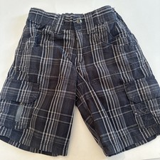 Wrangler  Shorts, Boys Wrangler Cargo Shorts, black size 5 Plaid